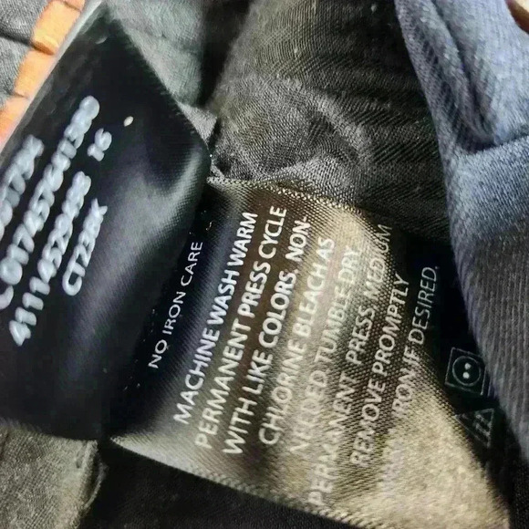 Haggar Mens Navy Blue Dress Pants Flat Front Flex Waist Classic Fit 34x32 - Picture 6 of 6